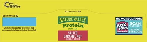Nature Valley Protein Chewy Snack Bars, Salted Caramel Nut, 15 Bars, 21.3 oz (Pack of 2)
