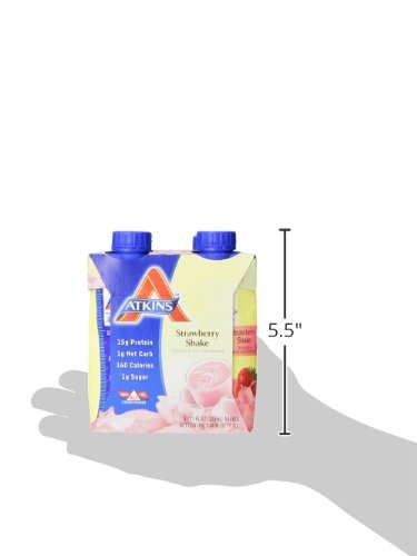 Atkins Gluten Free Protein-Rich Shake, Strawberry, 4 Count