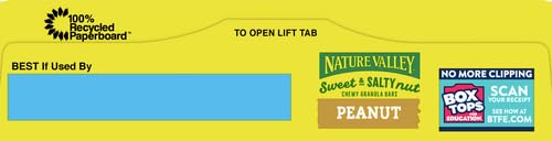 Nature Valley Sweet and Salty Nut Granola Bars, Peanut, 6 Bars, 7.2 oz