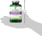 Vet's Best Gas Busters Dog Supplements - Gas, Bloating, Constipation Relief and Digestion Aid for Dogs - 90 Chewable Tablets, (Pack of 2)
