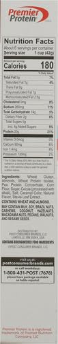 Premier Protein Chocolate Almond Cereal, Chocolatey Protein Cereal Flakes with Sliced Almonds, Contains 20g of Protein Per Serving, 9 OZ Box (Pack of 2)
