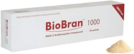 BioBran MGN-3 - Extremely Effective Immune System Booster, from Breaking Down Rice Bran with Enzymes from The Shitake Mushroom (1000 mg, 30 Sachets) Made in Japan, Free DHL Express Shipping Worldwide