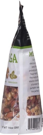Power Up Trail Mix,Mega Omega Trail Mix,Non-GMO,Vegan,Gluten Free,No Artificial Ingredients,Gourmet Nut,14 Ounce Bag,(Pack of 4)