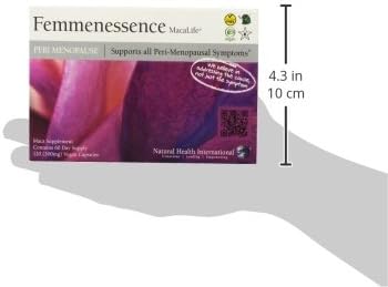 Femmenessence® MacaLife® – Clinically Proven Perimenopausal Organic Vegan Supplement for Natural Hormone Balance, Symptom Relief, Heart & Mood Support (120 Capsules, 60 Day Supply)
