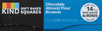 KIND Soft Baked Squares, Chocolate Almond Flour Brownie, Healthy Snack Bars, Gluten Free, 5g Protein, 6 Count (Pack of 2)