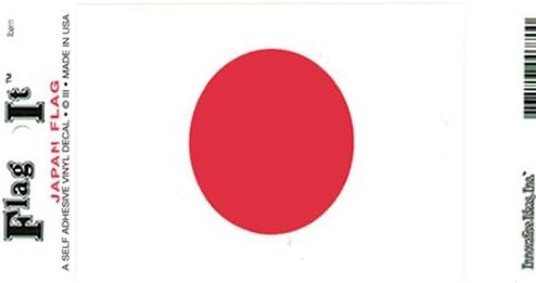 Japan Heavy Duty Vinyl Bumper Sticker (3 x 5 Inches)