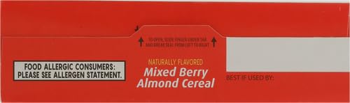 Premier Protein Mixed Berry Almond Cereal, Protein Cereal Flakes Mixed with Dried Berries and Sliced Almonds, Contains 20g of Protein Per Serving, 9 OZ Box (Pack of 2)