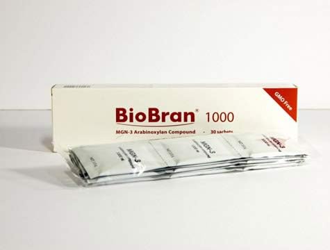 BioBran MGN-3 - Extremely Effective Immune System Booster, from Breaking Down Rice Bran with Enzymes from The Shitake Mushroom (1000 mg, 30 Sachets) Made in Japan, Free DHL Express Shipping Worldwide