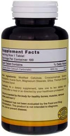 Nature's Blend Pure Calcium Carbonate 600 mg 100 Tabs (1684)