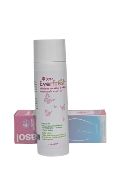 Everfresh Intimate Feminine Wash – Antibacterial Soap with pH 4, Maximum Freshness, Vaginal Hygiene Cleanser for Daily Women Care, 8 fl oz