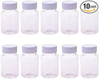 10PCS Empty Plastic Medicine Pill Bottle Container Solid Powder Medicine Chemical Bottles,20ML