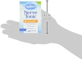 Hyland's Nerve Tonic Stress Relief Tablets, Natural Relief of Restlessness, Nervousness and Irritability Symptoms, Non-Habit Forming, Quick Dissolving Tablets, 50 Count