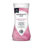 Summer's Eve Simply Sensitive Daily Gentle Feminine Wash, Removes Odor, pH balanced, 9 fl oz (Pack of 6)