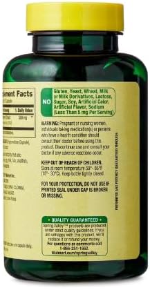 Spring Valley Cranberry Extract Vegetarian Capsules, 500mg, 60 Count + Dri Store Sticker.