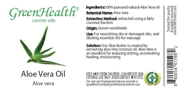 Aloe Vera Carrier Oil - 100% Pure & Natural - GreenHealth