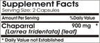 Chaparral 900mg ~ 180 Capsules - No Additives ~ Naturetition Supplements