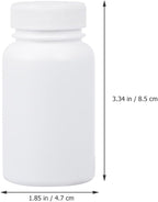 Lurrose Portable Pill Case 20 Pack Moistureproof Lightweight Pill Holder with Spiral Bottle Design for Travel and Home Medication Organization 3.14X1.81X1.81 Inches