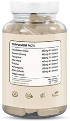 Hormone Balance for Women – Natural Female Energy & Mood Pills – Hot Flashes Menopause Relief Supplement with Vitex Chasteberry, Dong Quai, Maca Root Powder, Ginseng – 90 Veggie Capsules