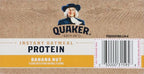 Quaker, Protein Instant Oatmeal, Banana Nut, 12.9 Oz, 6 Count (Pack of 12)