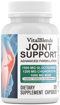 Glucosamine Chondroitin Turmeric Msm Boswellia - Joint Support Supplement for Relief 210 Tablets for Bones, Back, Knees, Hands (210 Capsules)