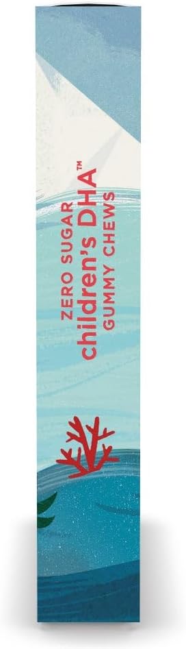 Nordic Naturals Zero Sugar Children’s DHA Gummy Chews, Tropical Punch - 45 Gummy Chews for Kids - 600 mg Total Omega-3s - Brain Development, Learning, Healthy Immunity - Non-GMO - 45 Servings