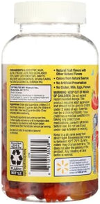 Equate Kids Multivitamin Gummies for General Health, Natural Fruit, 190 Count +Dri Store Sticker.