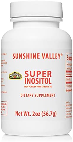 Sunshine Valley® Super Inositol Powder – Dietary Supplement, Wellness & Healthy Lifestyle – Unflavored Powder – 2 oz