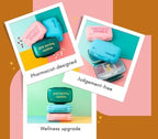 Cute, Large Pill Organizer for Vitamins & Supplements - Big, Silicone, Pink, Mentally Stable