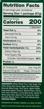 Nature's Bakery Fig Bars, Apple Cinnamon, 2 Oz, 6 Ct (Pack of 2)