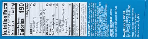 KIND Soft Baked Squares, Chocolate Almond Flour Brownie, Healthy Snack Bars, Gluten Free, 5g Protein, 6 Count (Pack of 2)