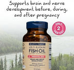 Wiley's Finest Wild Alaskan Fish Oil Prenatal DHA - 900mg EPA and DHA Omega-3s for Pregnant Women and Nursing Mothers - 120 Softgels (60 Prenatal Vitamin Servings)