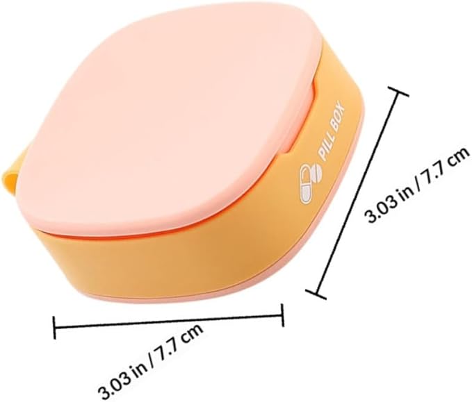 SUPVOX Portable Sealing Medicine Container 3pcs Mini Travel Pill Organizer Silicone Case with Lid, Moisture-Resistant Portable Storage Box for Daily and Outdoor Medication