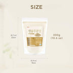 Korean Job's Tears Powder – 100% Roasted or Raw Yulmu from Korea, Finely Ground, No Additives, Plant-Based Ingredient for Smoothies, Porridge, and Cooking 생율무가루 (10.6 oz (300g), Raw Job's Tears)