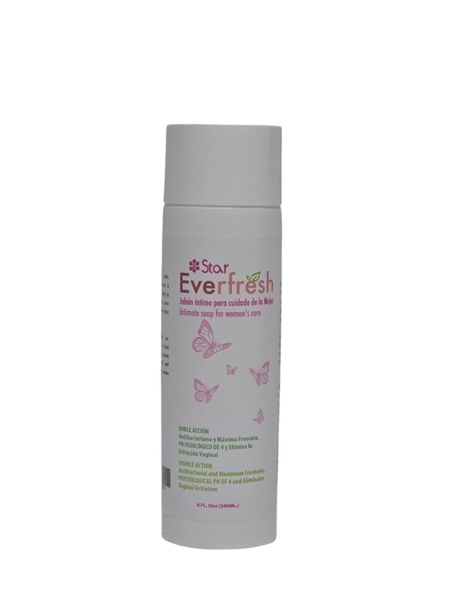 Everfresh Intimate Feminine Wash – Antibacterial Soap with pH 4, Maximum Freshness, Vaginal Hygiene Cleanser for Daily Women Care, 8 fl oz