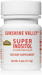 Sunshine Valley® Super Inositol Powder – Dietary Supplement, Wellness & Healthy Lifestyle – Unflavored Powder – 0.5 oz