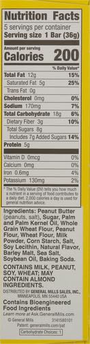 Nature Valley Wafer Bars, Pretzel Peanut Butter, 1.3 oz, 5 ct (Pack of 4)