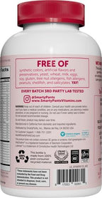 SmartyPants Multivitamin Gummy for Women 50 and Over: Omega 3 Fish Oil (EPA/DHA),Methylfolate,CoQ10,Vitamin D3,C,Vitamin B12,B6,A,K & Zinc,Biotin,Gluten Free,(30 Day Supply),120 Count (Pack of 2)