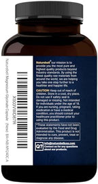 Pure Magnesium Glycinate 500mg with Fat Soluble Vitamin C, 480 Veggie Capsules (2 Pack) – 100% Chelated & Purified – 3rd Party Tested, Filler Free, Vegan Friendly, Non-GMO
