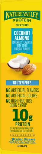 Nature Valley Chewy Granola Bar, Protein, Coconut Almond, 5 Bars, 7.1 OZ (Pack of 4)