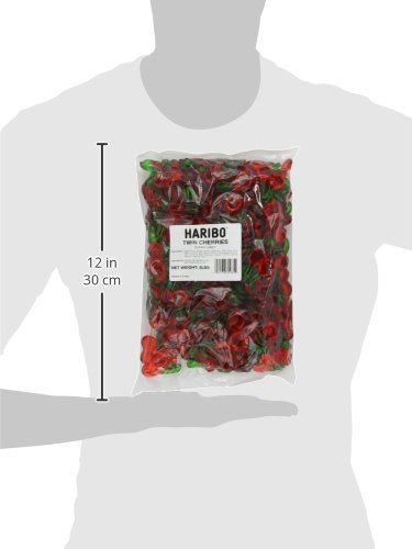Haribo Gummi Candy, Happy Cherries, 5- Pound Bag