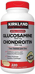 Kirkland Extra Strength Glucosamine 1500 mg Chondroitin 1200 mg 220 Tablets