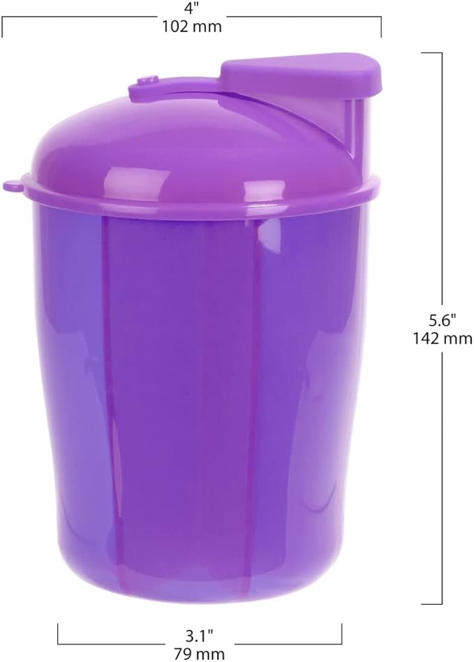 EZY DOSE Vitamin Organizer, 6 Large Compartments, 30-Day Vitamin and Medicine Storage, Keep Vitamins and Meds in Check, Easy to Use, Durable and Travel Friendly, Purple, BPA Free