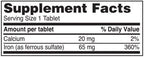 Iron Supplement Ferrous Sulfate 325mg by Reliable 1 | Iron Pills for Women and Men | Iron Supplements for Anemia and Iron Deficiency | 100 Iron Tablets per Bottle
