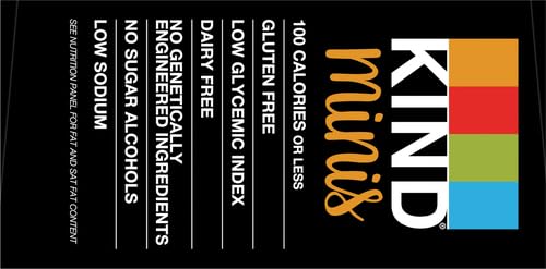 KIND Mini Nut Bars, Variety Pack, Salted Caramel Dark Chocolate Nut and Dark Chocolate Almond Coconut, Low Calorie Snacks, Gluten Free, Low Sugar, 2-3g Protein, 20 Count (Pack of 2)