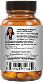 Suzy Cohen Joint Script Joint Support Supplement with Hyaluronic Acid, C3 Curcumin Turmeric Extract, MSM, Collagen Peptides, Ginger, and Boswellia for Maximum Flexibility, Tendon and Cartilage Health