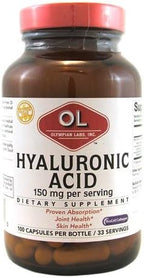 Olympian Labs Hyaluronic Acid 150mg | 99 Capsules | Support Healthy Connective Tissue and Joints - Promote Youthful Healthy Skin