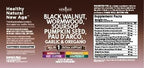 Black Walnut Wormwood Cleanse Drops - Liquid Soursop, Garlic, Pumpkin Seed, PAU D'Arco, Oil of Oregano, Turmeric, Berberine, Neem Extract, Hull Bark, Tincture - - 4oz