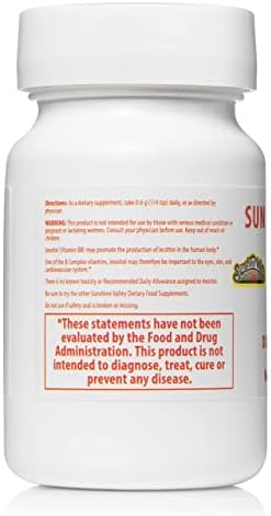 Sunshine Valley® Super Inositol Powder – Dietary Supplement, Wellness & Healthy Lifestyle – Unflavored Powder – 1 oz