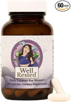 MENOLABS Well Rested Sleep Aid - 60 Capsules - Menopause Supplements for Women with Magnesium Glycinate, Melatonin, L-Glycine, L-Theanine and More, Supports Healthy Rest and Promotes Quality Sleep