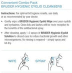 Bruder Hygienic Eyelid Cleansers Value Pack | Hygienic Eyelid Wipes & Eyelid Solution Spray | for Daily Eyelid and Lash Care